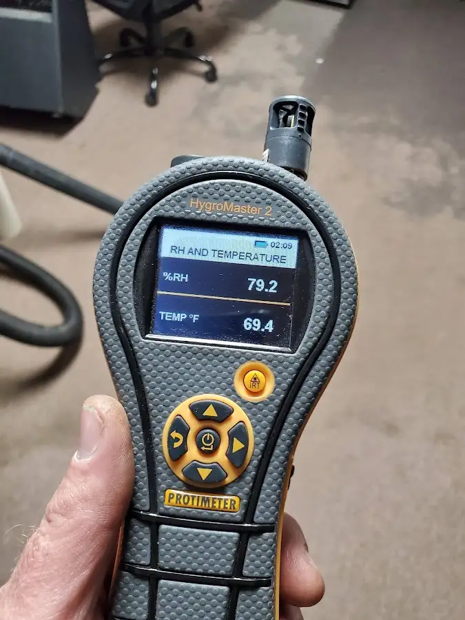 Moisture meter humidity assessment for Fire & Smoke Damage Restoration in Savage